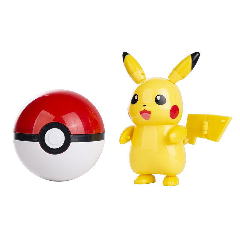 Novos Bonecos Pokémon Caixa Original Genuína Pikachu Charizard Greninja Monstro de Bolso Pokebola Brinquedos Modelo de Deformação de Ação Presente