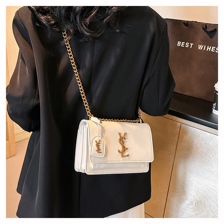 High quality women's bag crossbody bag large capacity texture single shoulder small square bag chain commuting phone bag