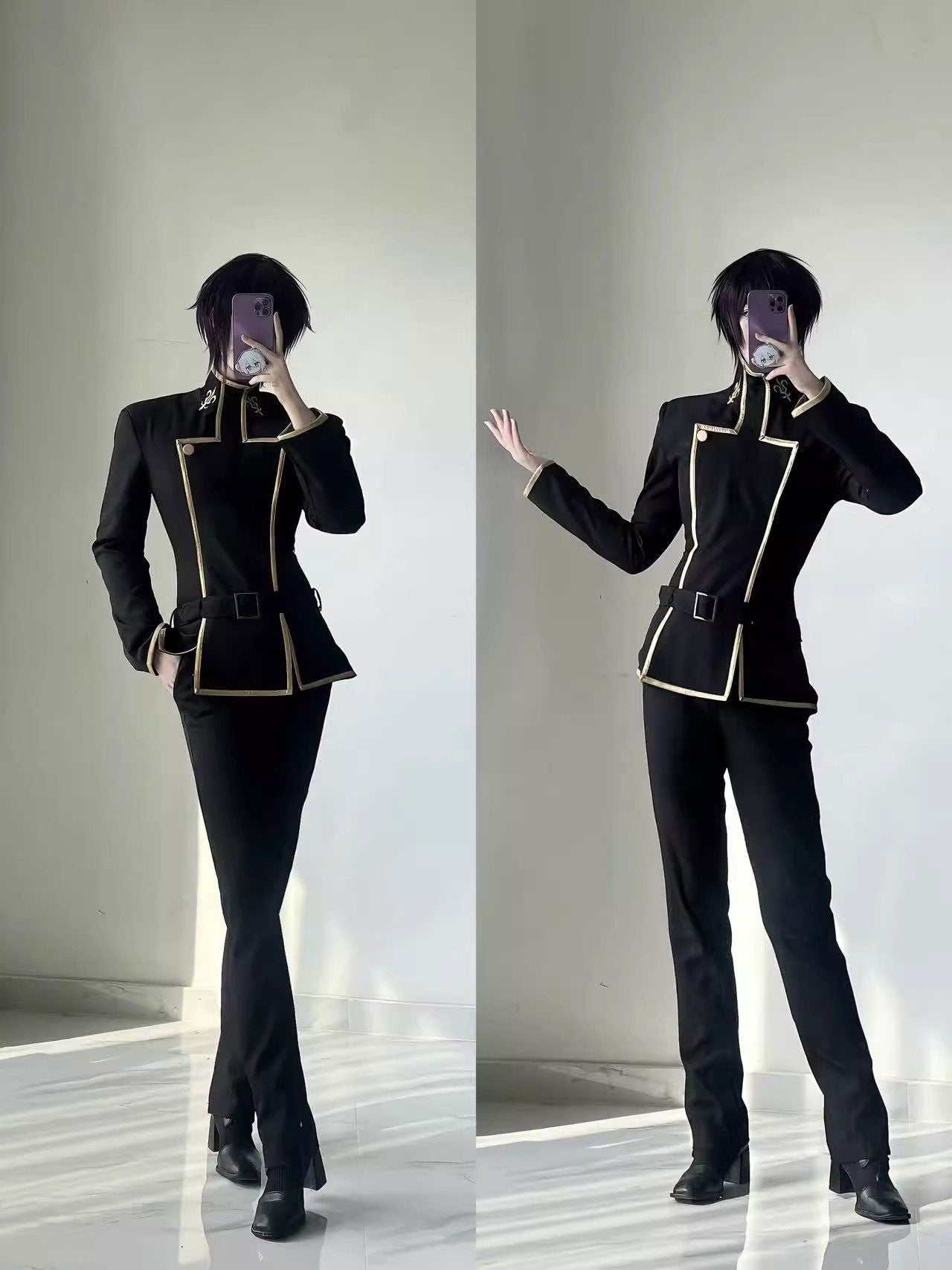 Lelouch Lamperouge Cosplay Costume CODE GEASS Lelouch of The Rebellion Suit Handsome Uniform Halloween Carnival Fancy Outfits
