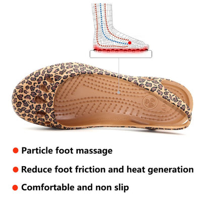 Ladies Leopard Platinar Sandals Beach Shoes EVA Soft Bottom Garden Shoes