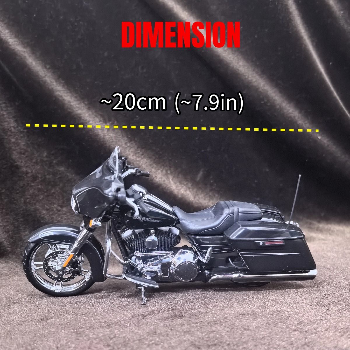 Miniatura Limitada HD Street Glide Special 2015 Escala 1:12, Réplica de Motocicleta para Crianças, Presente de Natal