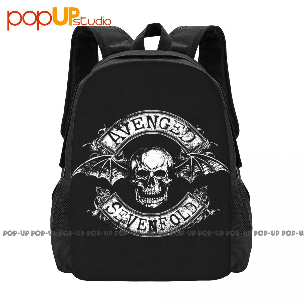 Mochila de grande capacidade Avenged Sevenfold Heavy Metal Estampa artística Estilo esportivo Mochilas de roupas