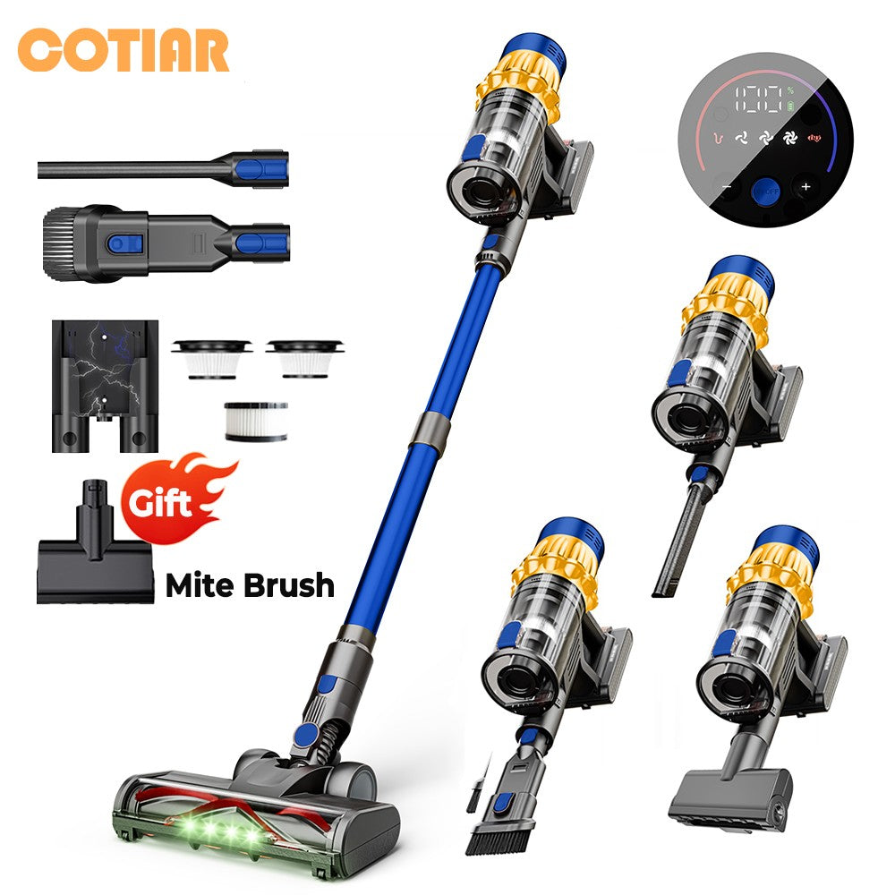 Aspirador de Pó Sem Fio COTIAR V22 650W 55000PA Eletrodoméstico Aspirador Portátil Acessórios de Limpeza Bateria Removível