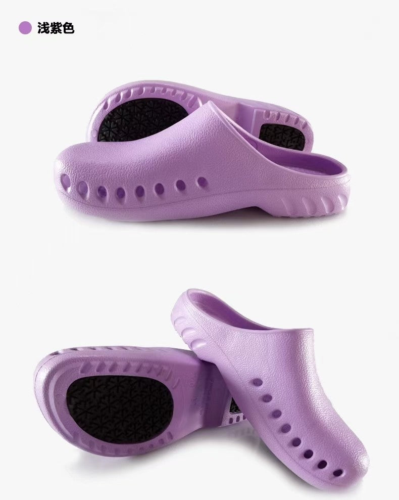 Medical Slippers for Men Women Doctors Special Slippers Laboratory Soft Sole Nursing Shoes Silent Breathable Surgical EVA Clogs