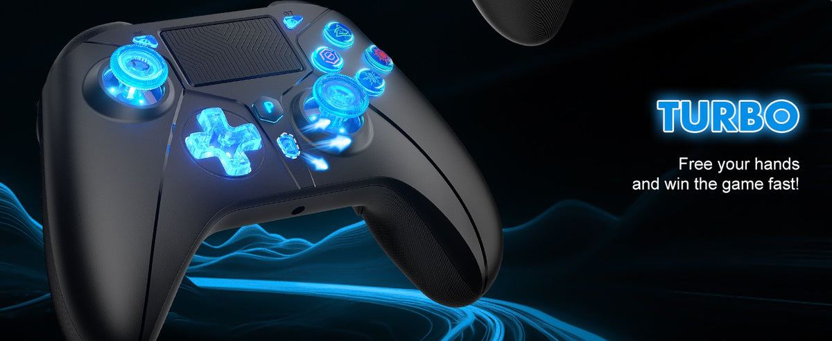 Wireless Controller For PlayStation5/PS5/PS4/PC/iOS/Switch,Game Joystick 6-Axis Gyro,Dual Vibration,Turbo,Remote Control Gamepad