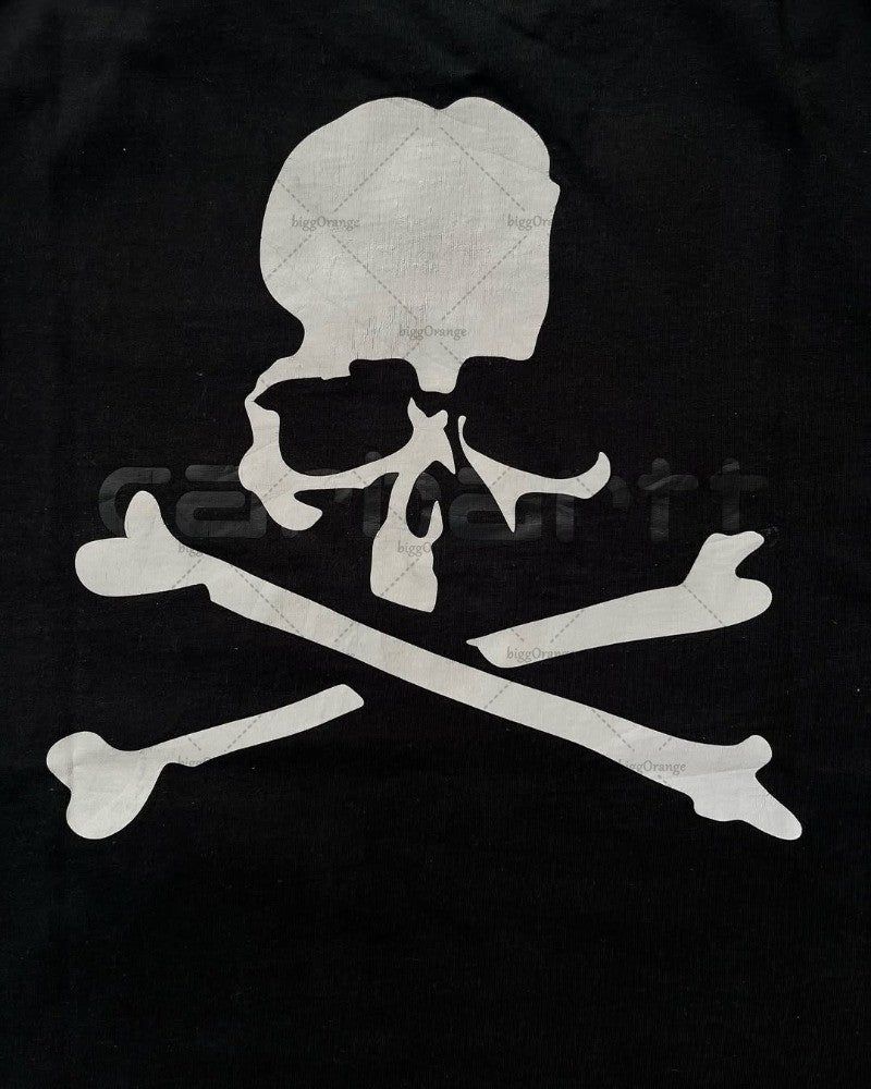 American High Street Fashion Clothing Street Hip-hop Retro Skull Fashionable Loose T-shirt Men Harajuku Y2K Casual Short Sleeves