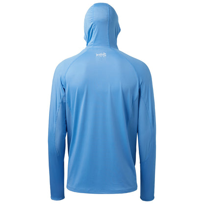 Camisa de Pesca Masculina Bassdash UPF 50+ de Manga Longa com Máscara e Capuz Protetor de Pescoço UV para Manter a Cabeça e o Rosto Aquecidos em Atividades ao Ar Livre, Caminhada e Corrida