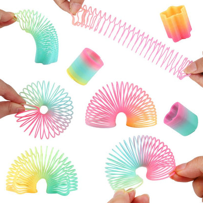 12/24Pcs Rainbow Magic Spring Toys for Kids Birthday Party Favors Pinata Fillers School Prize Wedding Christmas Boy Girl Gifts