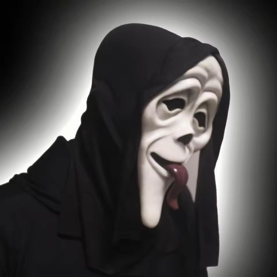 Halloween Cosplay Screaming Horror Props Mask, Breathable Skeleton Mask Horror Party Halloween Role-Playing Props