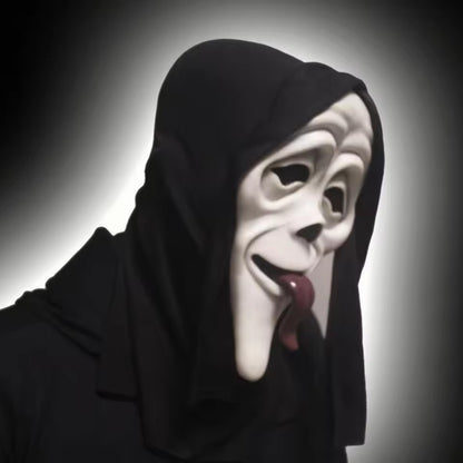 Halloween Cosplay Screaming Horror Props Mask, Breathable Skeleton Mask Horror Party Halloween Role-Playing Props