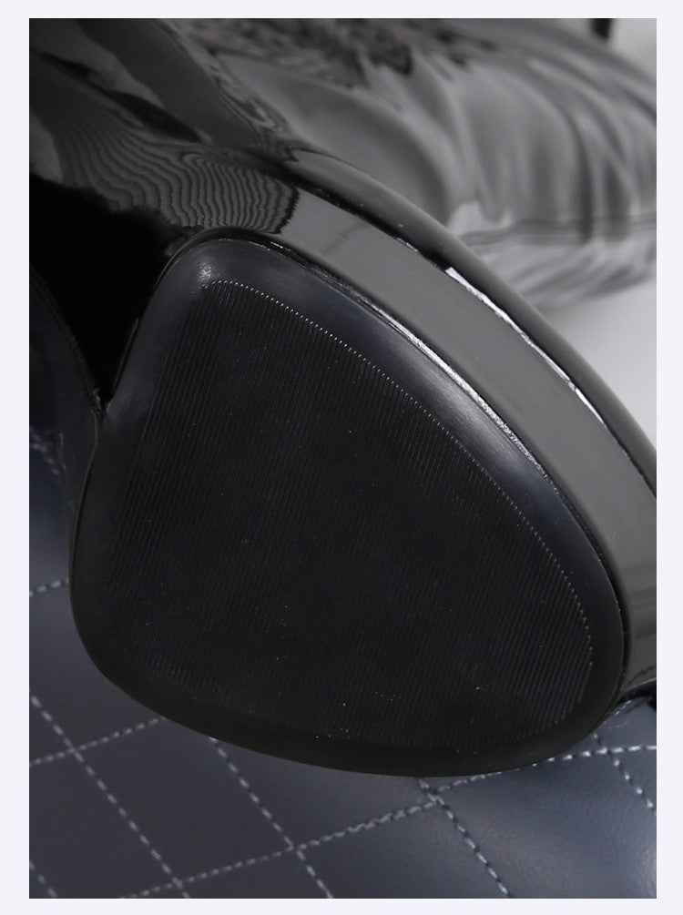 New Black Pole Dancing Long Shoes Night Club Party Queen Boots Over the Knee Boots High Heels Women Boots Sexy Thin Heels Shoes