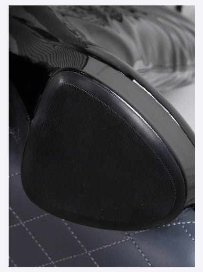 New Black Pole Dancing Long Shoes Night Club Party Queen Boots Over the Knee Boots High Heels Women Boots Sexy Thin Heels Shoes