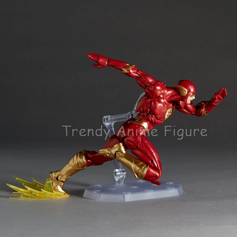 Revoltech Amazing Yamaguchi Flash Action Figure Articulado 17cm Flashpoint Modelo Kaiyodo Flash Bonecos Coleção Brinquedo Presentes de Fim de Ano