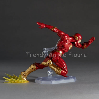 Revoltech Amazing Yamaguchi Flash Action Figure Articulado 17cm Flashpoint Modelo Kaiyodo Flash Bonecos Coleção Brinquedo Presentes de Fim de Ano