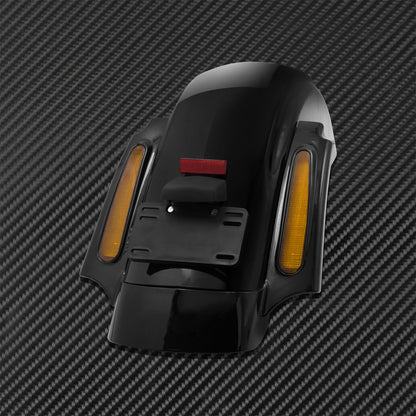 Motorcycle Rear Fender System Extension LED Fascia Set For Harley Touring 2009-2024 CVO Road Street Glide FLHR Ultra Limited