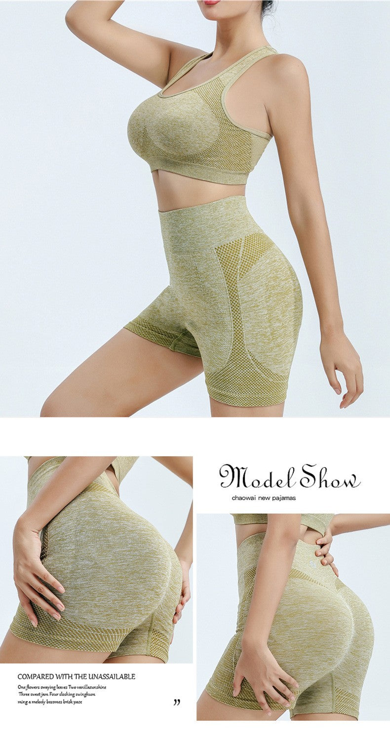 Yoga Set Gym Shorts Women Sport Bras Brassiere Workout Tops for Women Yoga Clothes Fitness Leggings Gym Set Seamless Yoga Sets