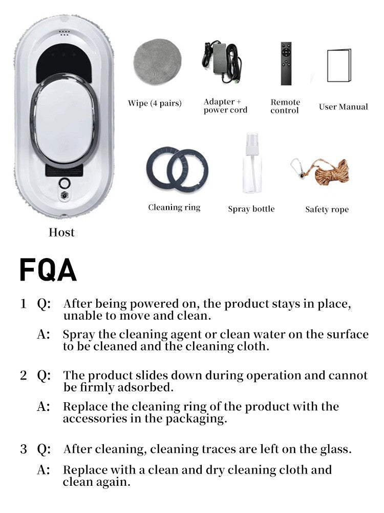 Intelligent Window Cleaning Robot Vacuum Cleaner Robot Window Cleaner Electric Glass Limpiacristales Remote Control for Home