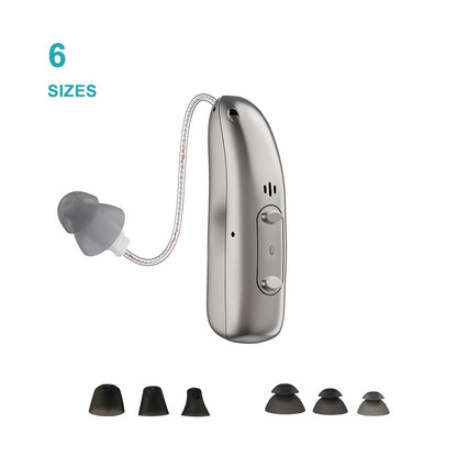 Rechargeable Digital BTE Hearing Aid Adjustable Volume Deaf Mini Sound Amplifier Portable Elderly Hearing Amplifier