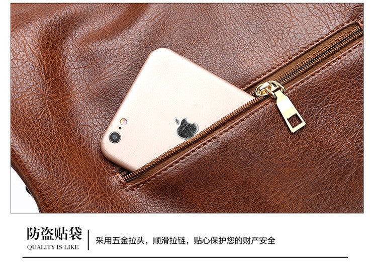 New women's handbag, single shoulder crossbody bag, PU women's tote bag, large capacity women's bag