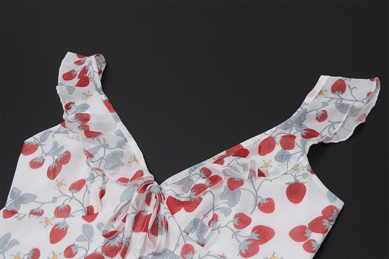 Cryptographic Summer Floral Print Plunge Maxi Dress Outfits Sexy Backless Fairy