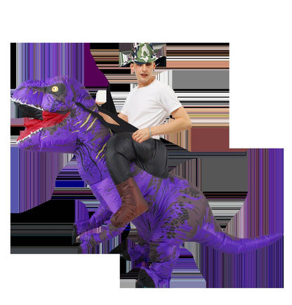 T-REX Monster Inflatable Costume Blow Up Cosplay Dinosaur Clothing Carnival Halloween Christma Dress For Man Woman Party Show