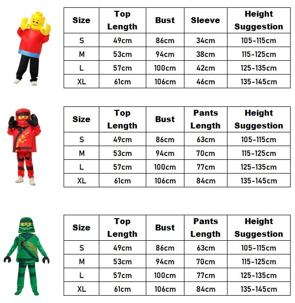Anime Game Ninja Costumes for Boys and Girls Sets Halloween Children's Cosplay Performance Costumes Sutit