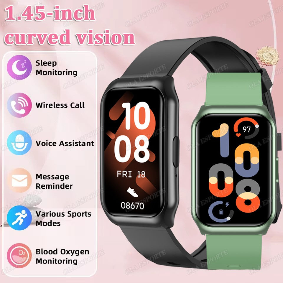 New Curved Screen Smart Watch 2025 For Health Watch Heart Rate Blood Oxygen/Pressure Sleep Monitor Sports Waterproof Smartwatch