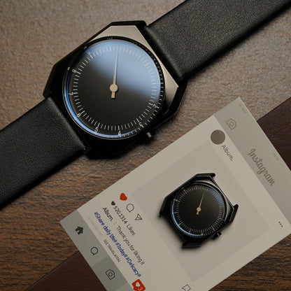 SKU Retro One Pointer Watch for Men - Vintage Style Square Quartz Watch Unique Design Fashion Wristwatch for man men alloy watch