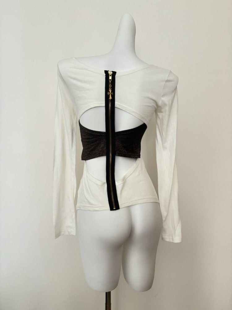 Vintage Aesthetic Fashion Long Sleeve Women T-shirt Gothic Punk Vintage Slim Fit Y2k Tops Harajuku Casual 200s Grunge Print Tees