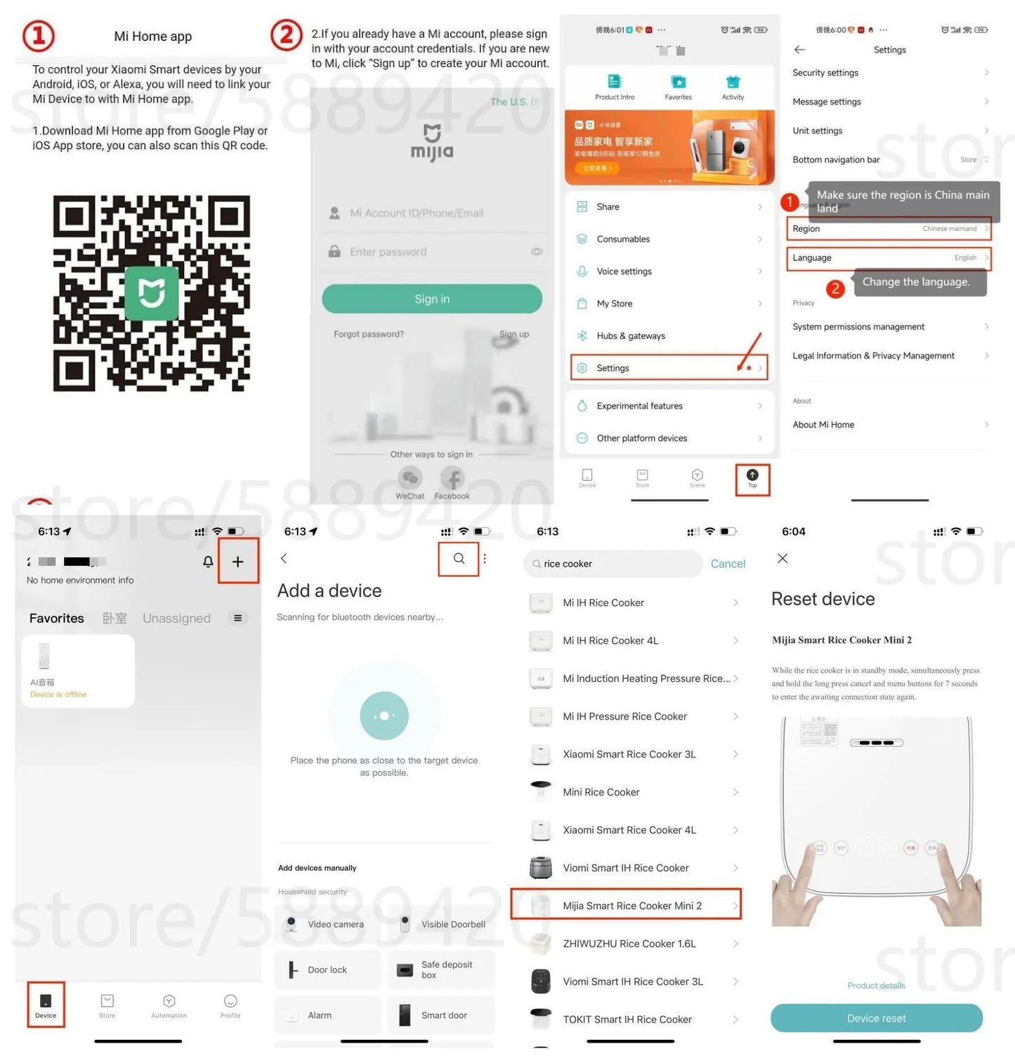 Xiaomi Mijia Smart Rice Cooker Mini 2 Electric Cooking Pot 1.5L Multicooker 220V for Kitchen with Non Stick Home Appliance