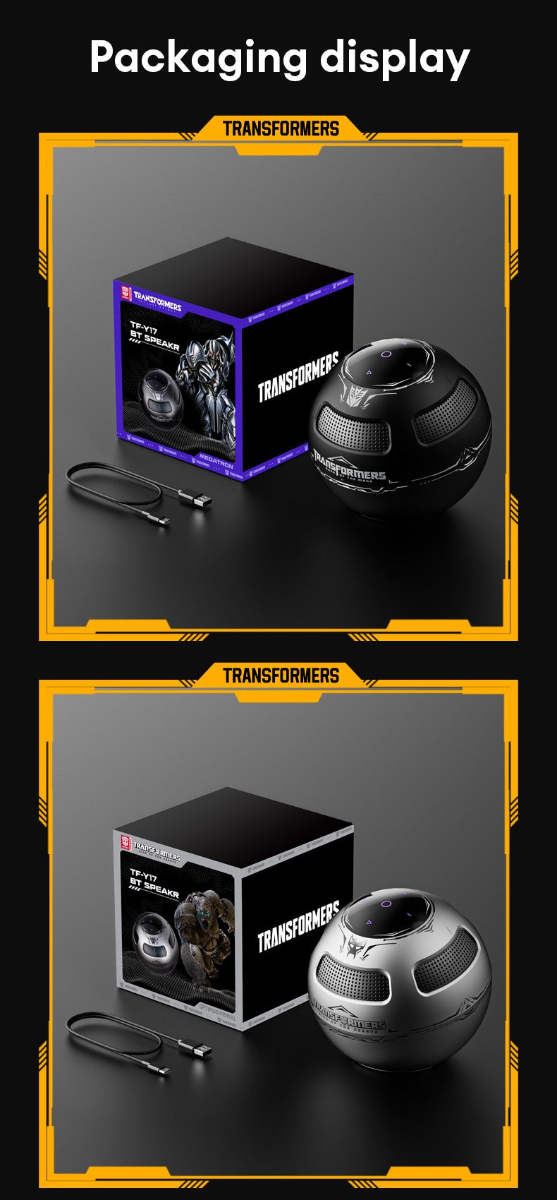 Escolha TRANSFORMERS TF-Y17 Alto-falante Portátil de Longa Duração Caixa de Som Multifuncional Estéreo Sem Fio Bluetooth
