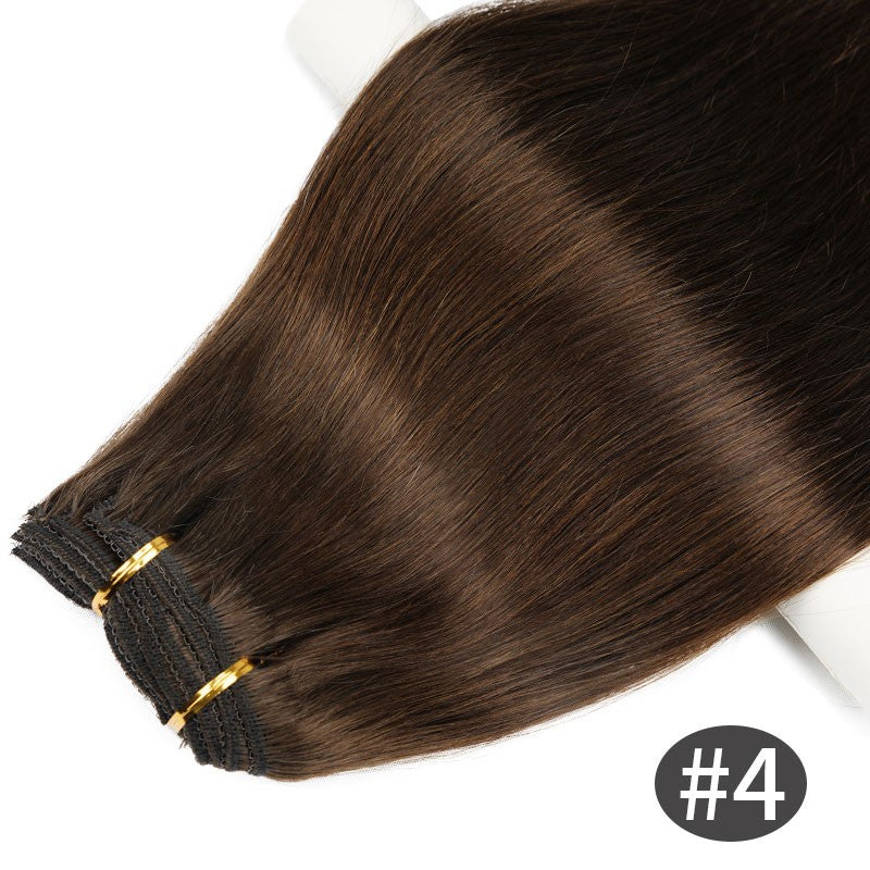 Doreen 160G 200G 240G Série Volume Cabelo Humano Liso Remy Brasileiro Com Tic Tac Extensões de Cabelo Cabeça Inteira 10 Peças 40 a 60 Centímetros