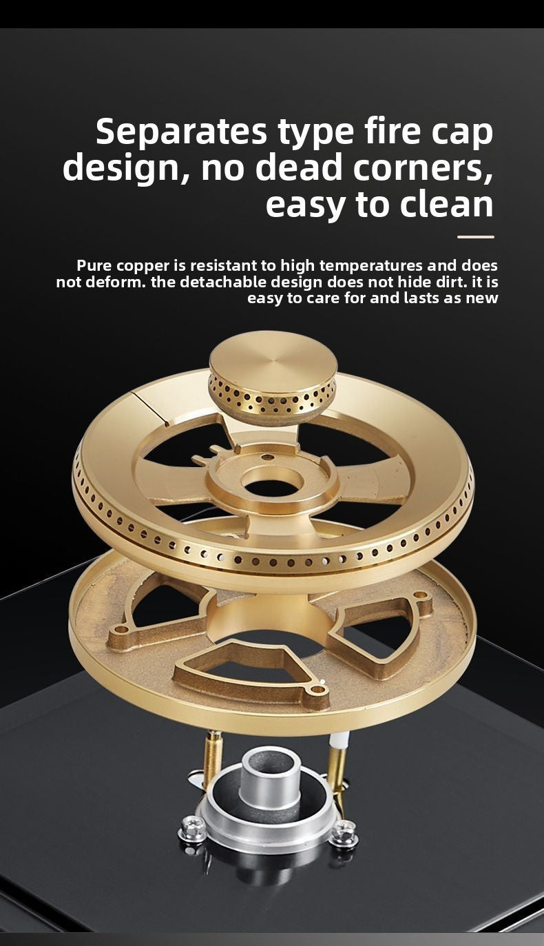 Dual Fuel 3500W Gas Electric Cooker Household Concave Induction Cooktop Class Energy Built-in Countertop Natural Gas Easy Table