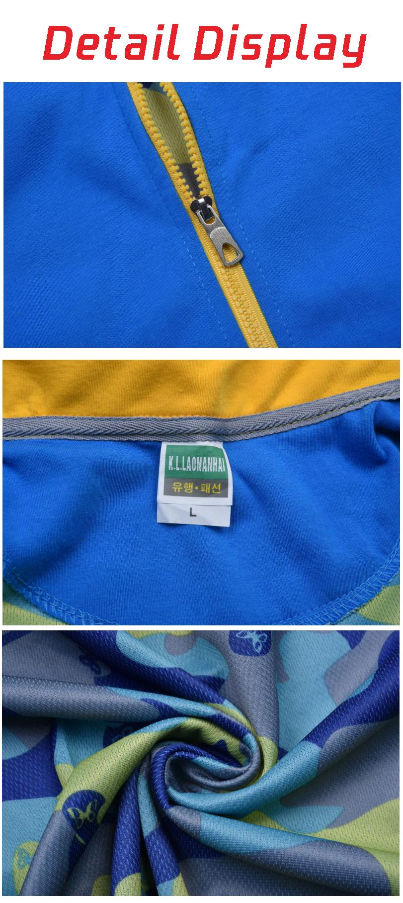 Cotton men's and women's standing collars, zippered jackets, spring and autumn cardigans, customized printing, logo embroidery