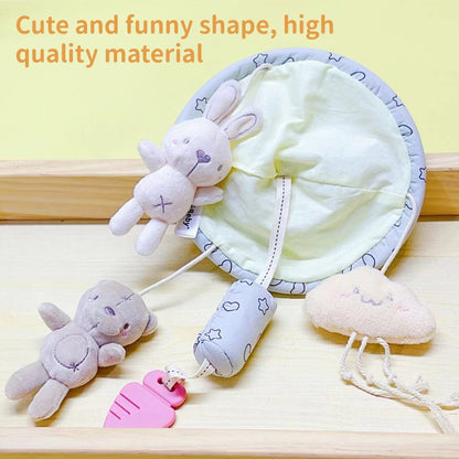 Chocalhos de Bebê Sensoriais Pendurados Brinquedo de Aprendizagem Bichos de Pelúcia Macios Chocalho de Bebê Recém-nascido Brinquedos de Carrinho Multifuncionais Presentes para 0-24 Meses
