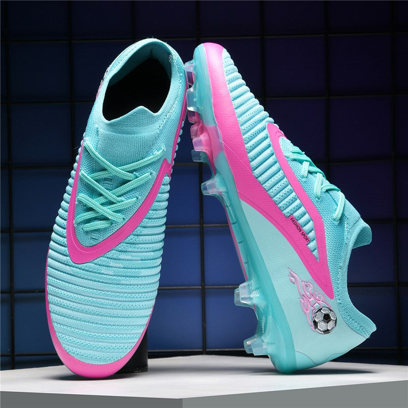 New Men Soccer Shoes Adult Non Slip Football Boots Outdoor Sport Boys Long Spikes Training Cleats Breathable Match Comfortable