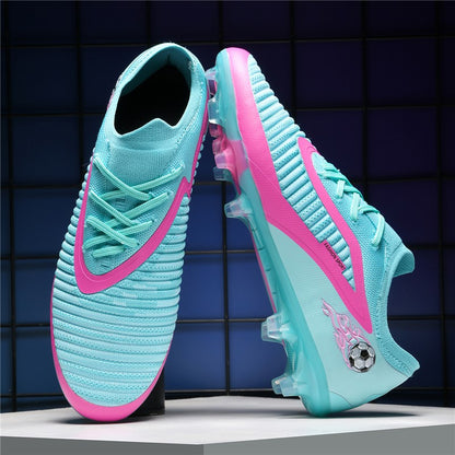 New Men Soccer Shoes Adult Non Slip Football Boots Outdoor Sport Boys Long Spikes Training Cleats Breathable Match Comfortable