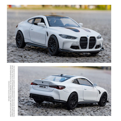 1/36 BMW M2 M3 M4 M5 Modelo de Carro de Brinquedo para Crianças RMZ City Miniatura de Metal Fundido de Corrida com Fricção para Coleção, Presente para Meninos