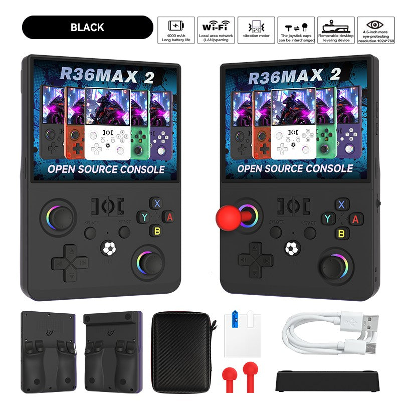 MAX? 2026 Newest  4.5 Inch Retro Handheld Game Console 1024x768 IPS HD Screen Portable Open Source Linux System with 2*Joys