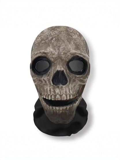Halloween Ghost Face 3D Printed Mask Stretch Mesh Full Face Mask Skull Headdress Funny Party Halloween Horror Cosplay Props