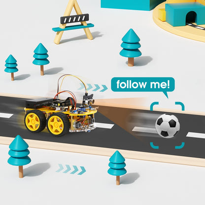 ESP32 Smart Robot Car Kit Carro de Controle Remoto para Projeto de Programação Arduino Kit de Codificação Científica de Educação STEM