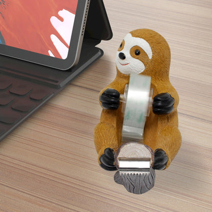 1pc sloth tape holder, creative animal home and office supplies, cute animal environment atmosphere ornaments, holiday gifts
