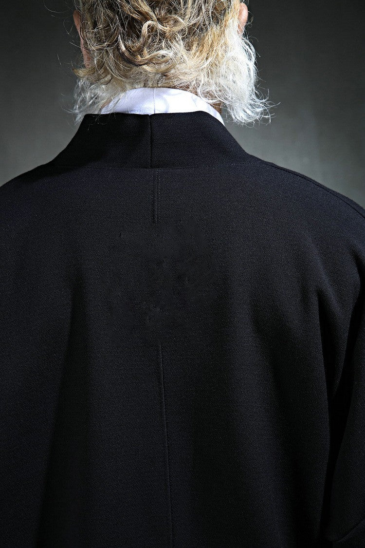 Spring Men's Frenulum Loose Coat Korea Tide Brand Plus Size Outwear New Fashion Casual Jackets Male Personality Clothes Hombre