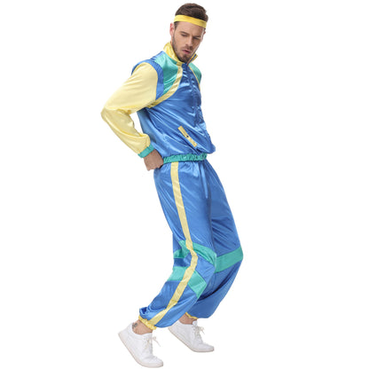 Vintage Disco Hip-hop Varsity Stage Outfit New Carnival Group Dance Wear for Carnival Cocktail Halloween Party Performance