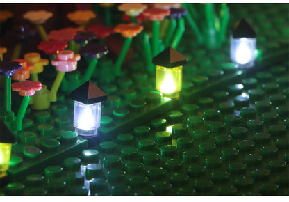 10PCS 0.8mm Pin RGB LED Building Blocks USB Lamp DIY Street Light City Electric Decorate 1X1 Brick Toy Compatible All Brands