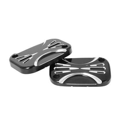 Para Harley Touring Electra Street Glide Road King VRSCR V-Rod FLHR FLHX FLTR Motocicleta CNC Tampa do Cilindro Mestre do Freio Dianteiro