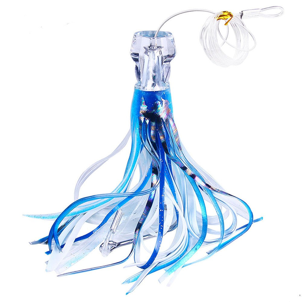 1 Isca de Corrico 65G/100G Pesca em Barco em Águas Profundas Isca de Atum Polvo Iscas de Água Salgada para Mahi Marlin Wahoo Acessórios de Pesca de Grande Porte
