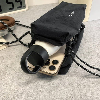 Unisex Camp Messenger Bag Large Capacity Shoulder Bag for Men Women Durable Nylon Hiking Travel Backpack