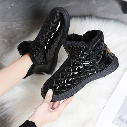 Women's snow boots winter warm plush boots women's  winter casual shoes women's ankle boots platform shoes