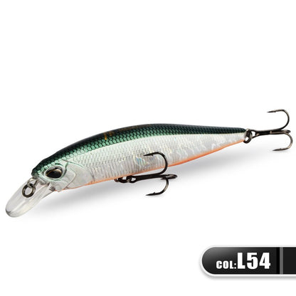 MEREDITH JERK MINNOW 100F 14g Flutuante Wobbler Isca de Pesca 24 Cores Isca Minnow Isca Dura Qualidade Profissional Profundidade0.8-1.0m